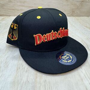 NEW sz 7 3/4 Germany Deutschland Rings Crwns Country Pride Fitted Cap Hat Black